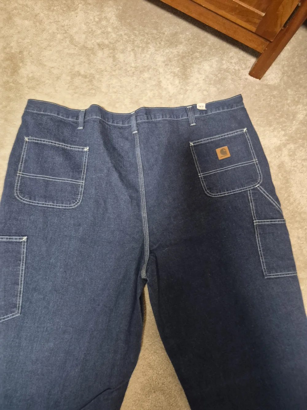 Classic Men's Denim Jeans - Dark Blue Dungaree W50xL32